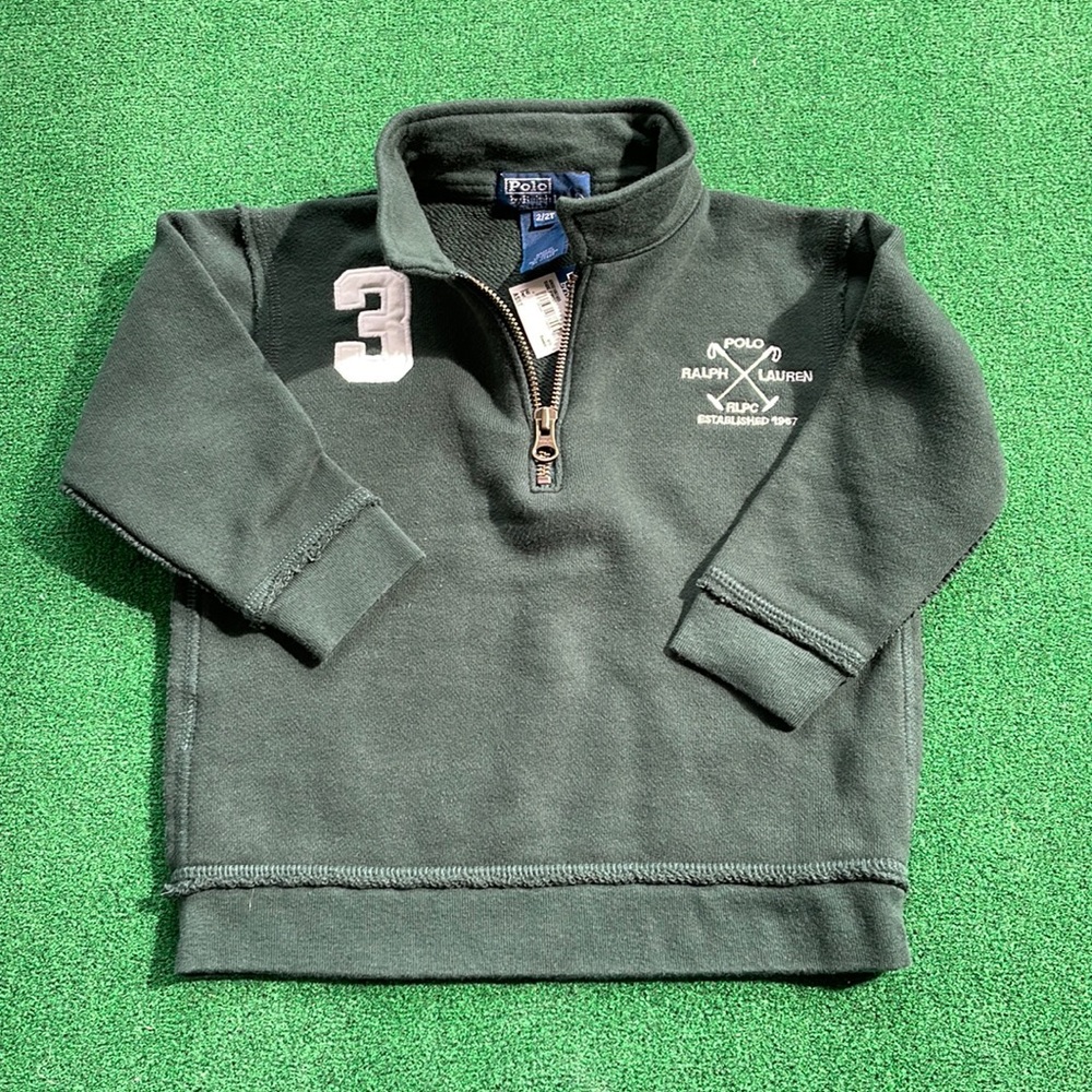 Polo Ralph Lauren. Toddler Boys Zip Sweatshirt. size 2-2T.